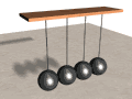 colliding pendulums